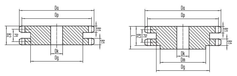 Roller Chain Industrial Wheat Corn Rice Wheel Motorcycle Agricultural Machinery Conveyor Drive Sprocket